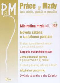 PaM 1/2015: Práce a mzdy