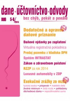 Kniha: DUO 5-6/2015: Dane, účtovníctvo, odvodyautor neuvedený