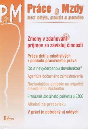 Kniha: PaM 11/2015: Práce a mzdyautor neuvedený