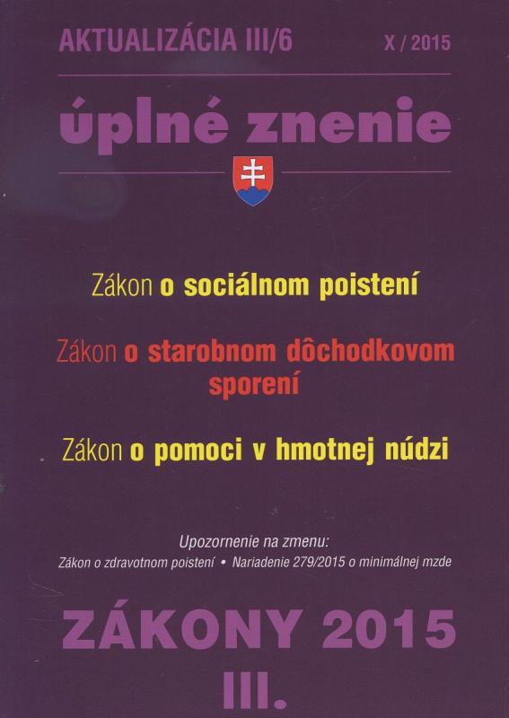 Kniha: Aktualizácia III/6 2015 - Kolektív autorov