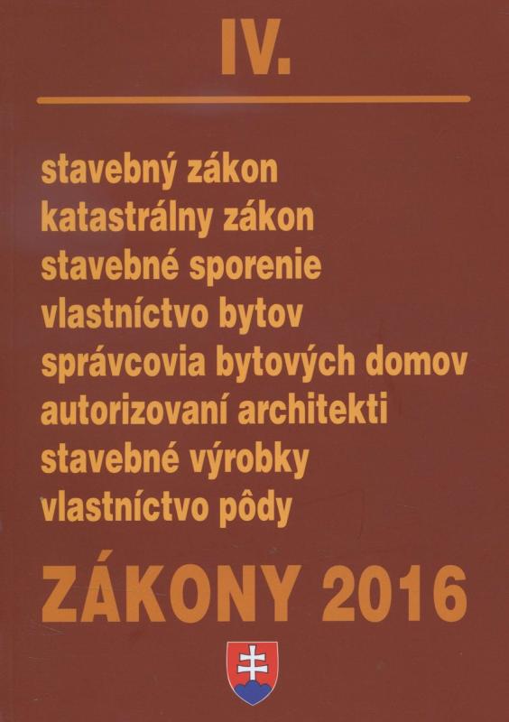 Kniha: Zákony 2016/IVautor neuvedený