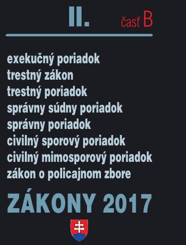 Kniha: Zákony 2017/II časť Bautor neuvedený