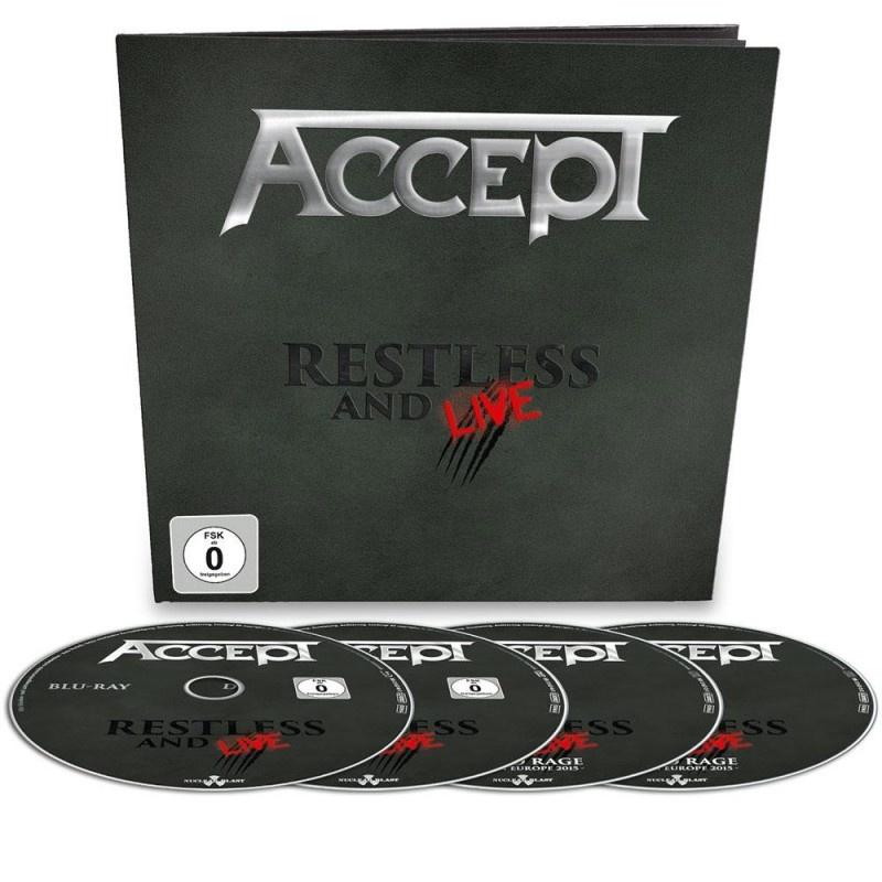 Kniha: Accept:  Restless -amp; Live (2xCD+DVD+BD / Earbook) - Accept