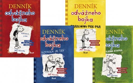 Kniha: Denník odvážneho bojka 1.-4.diel KOMPLET - Kinney Jeff