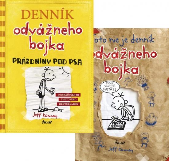 Kniha: Denník odvážneho bojka 4:Prázdniny pod psa + Toto nie je denník odvážneho bojka KOMPLET - Kinney Jeff