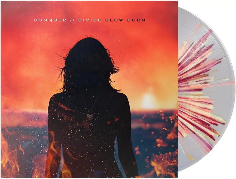 Kniha: CONQUER DIVIDE  SLOW BURN -TRANSPAR/LTD- / TRANSPARENT SPLATTER VINYL - MASCOT