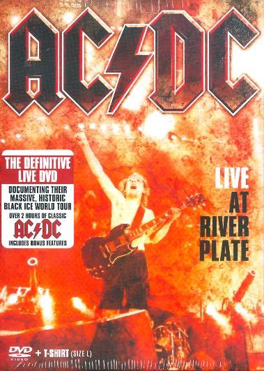 Kniha: AC/DC:  Live at River Plate + Tričko L - AC/DC