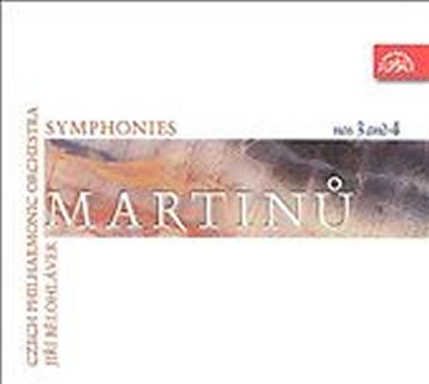 Kniha: Symfonie č. 3, 4 - CD - Martinů Bohuslav