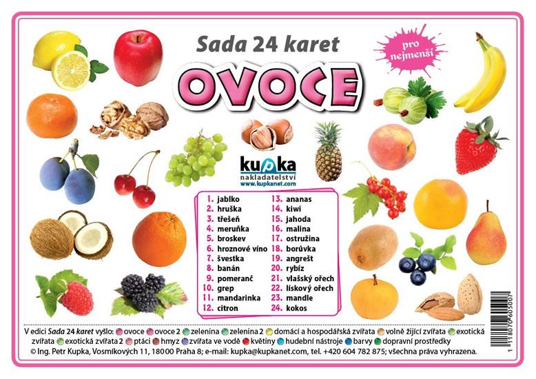 Kniha: Sada 24 karet - ovoce - Kupka Petr