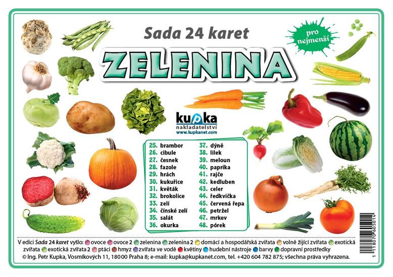 Kniha: Sada 24 karet - zelenina - Kupka Petr