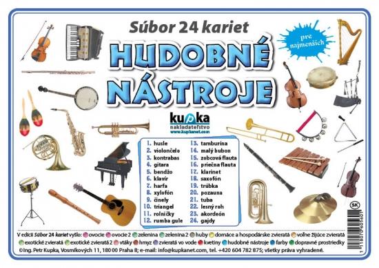 Kniha: Súbor 24 kariet - hudobné nástroje - Kupka Petr