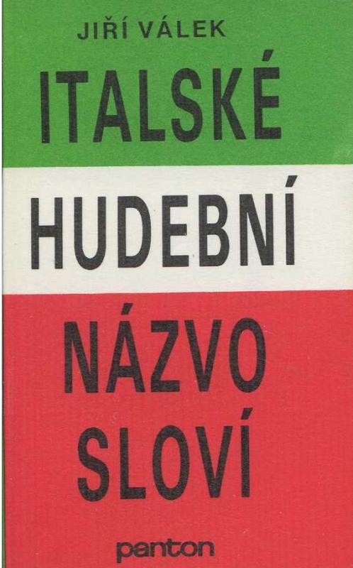 Kniha: Italské hudební názvosloví - Jiří Válek