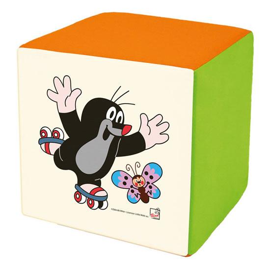 Kniha: Krtek - Sedací kostka/oranžová - Miler Zdeněk