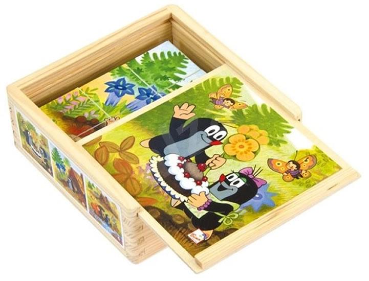 Kniha: Paní Krtečková - Dřevěné kostky 9ks - Miler Zdeněk