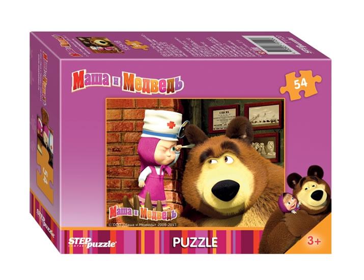 Kniha: Puzzle mini 54 Máša a Medvěd - Ušní prohlídkaautor neuvedený