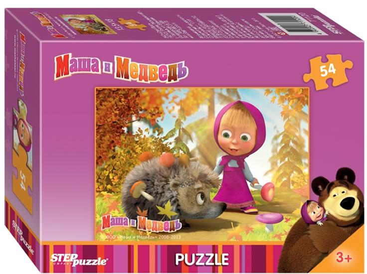 Kniha: Puzzle mini 54 Máša a Medvěd - Ježekautor neuvedený