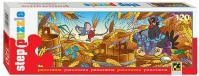 Puzzle 120 Panorama Pohádky - Slípka a myška
