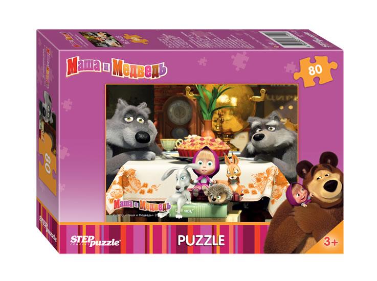 Kniha: Puzzle 80 Máša a Medvěd - Zvěřinec na návštěvěautor neuvedený