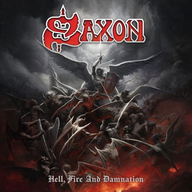 Kniha: Saxon: Hell, Fire And Damnation (Red Marbled) LP - Saxon