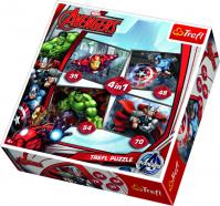 Avengers: Puzzle 4v1 (35,48,54,70 dílků)