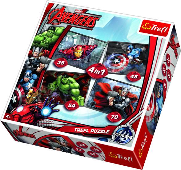 Kniha: Avengers: Puzzle 4v1 (35,48,54,70 dílků)autor neuvedený