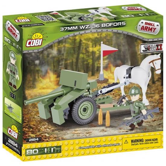 Kniha: Stavebnice COBI 2184 II World War Kulomet Bofors 37 mm vzor 36/80 kostek+2 figurkyautor neuvedený