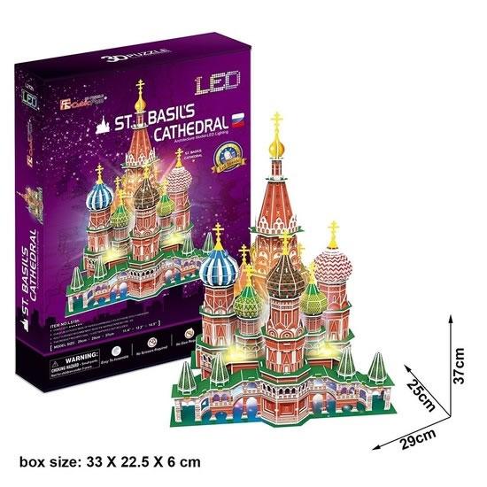 Kniha: Puzzle 3D Katedrála sv. Bazila /LED - 224 dílkůautor neuvedený