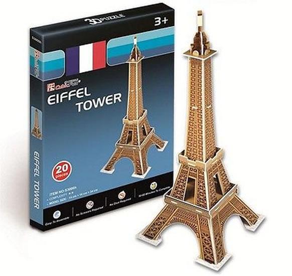Kniha: Puzzle 3D Eiffelova věž - 20 dílkůautor neuvedený
