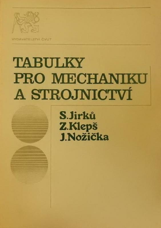 Kniha: Tabulky pro mechaniku a strojnictví - Slavomír Jirků