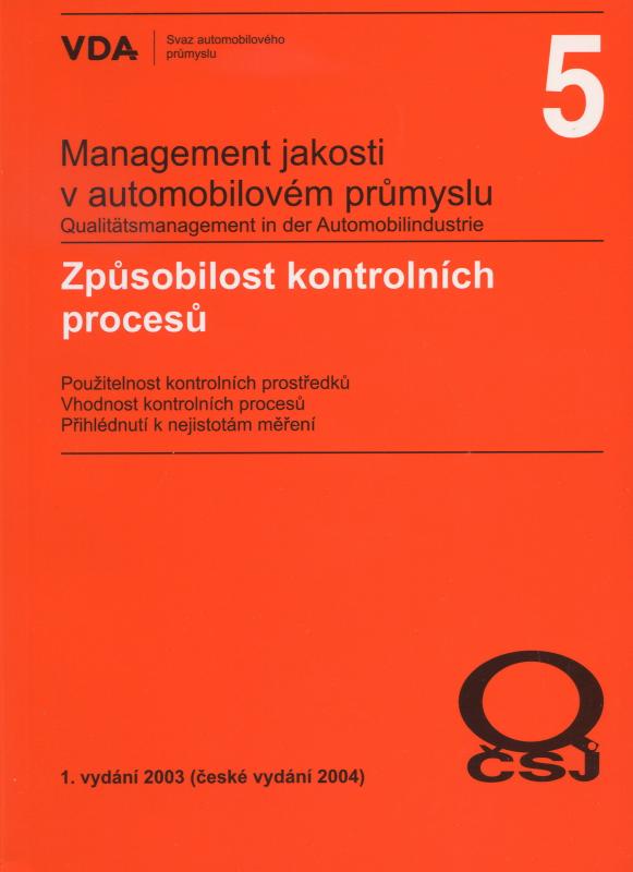 Kniha: Management jakosti v automobilovém průmyslu VDA 5autor neuvedený