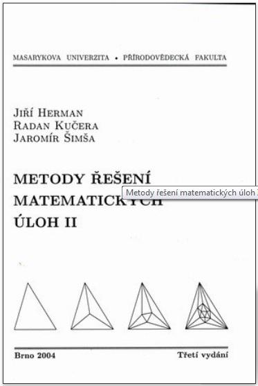 Kniha: Metody řešení matematických úloh II - Jiří Herman