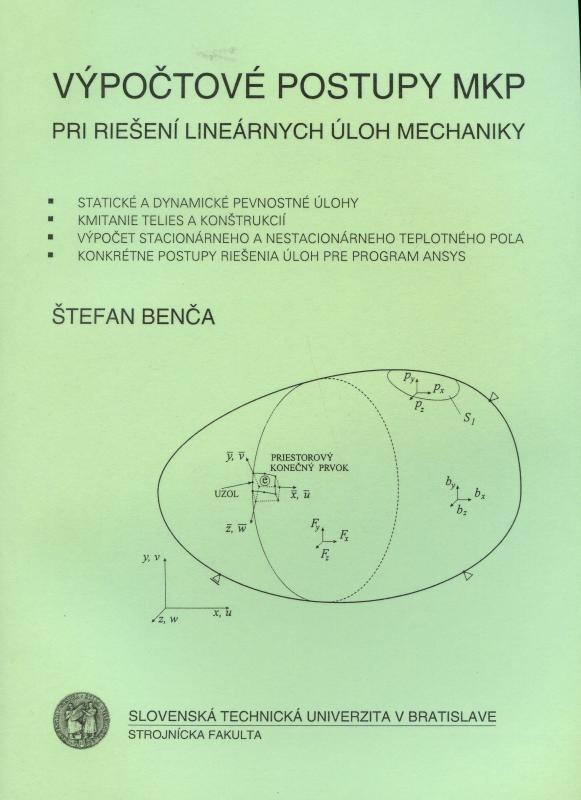 Kniha: Výpočtové postupy MKP - Štefan Benča