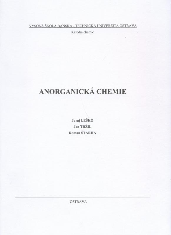 Kniha: Anorganická chemie - Juraj Leško