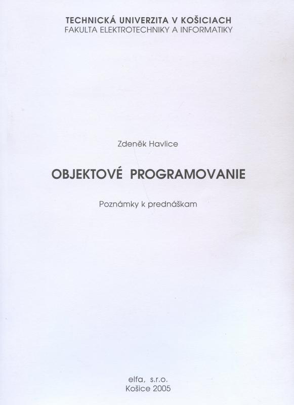 Kniha: Objektové programovanie - Zdenek Hlavice
