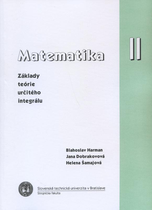 Kniha: Matematika II. - Blahoslav Harman