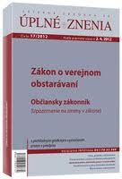 Kniha: UZZ 17/2012 Zákon o verejnom obstarávaníautor neuvedený