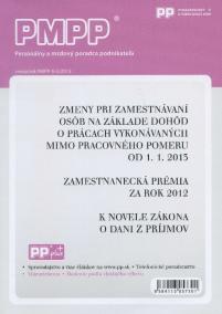 PMPP 4-5/2013 Zmeny pri zamestnávaní osôb na základe dohôd o prácach vykonávaných mimo pracovného po