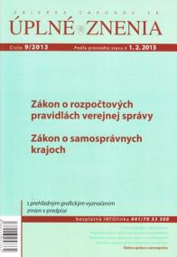 UZZ 9/2013 Zákon o rozpočtových pravidlách verejnej správy