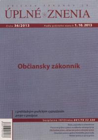 UZZ 36/2013 Občiansky zákonník