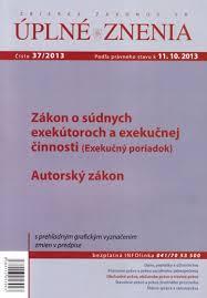 Kniha: UZZ 37/2013 Zákon o súdnych exekútoroch a exekučnej činnostiautor neuvedený