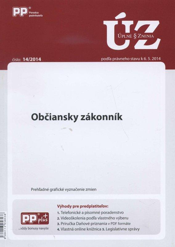 Kniha: UZZ 14/2014 Občianský zákonníkautor neuvedený