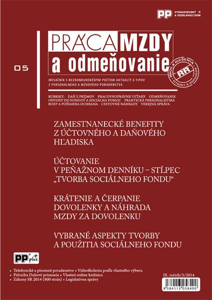 Kniha: Práca, mzdy a odmeňovanie 5/2014autor neuvedený