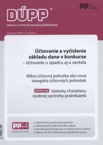 DUPP 11-12/2014  účtovanie a vyčíslenie základy dane v konkurze