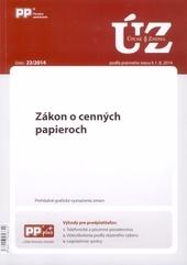 Kniha: UZZ 23/2014 Zákon o cenných papierochautor neuvedený