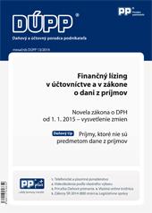 Kniha: DUPP 13/2014 finančný lízing v účtovníctve a v zákone o dani z príjmovautor neuvedený