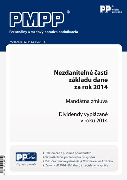 Kniha: PMPP 14-15/2014 Nezdaniteľné časti základu dane za rok 2014autor neuvedený