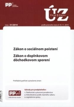 Kniha: UZZ 31/2014 Zákon o sociálnom poisteníautor neuvedený