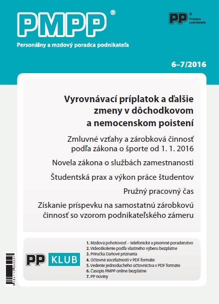 Kniha: Personálny a mzdový poradca podnikateľa 6,7-2016autor neuvedený