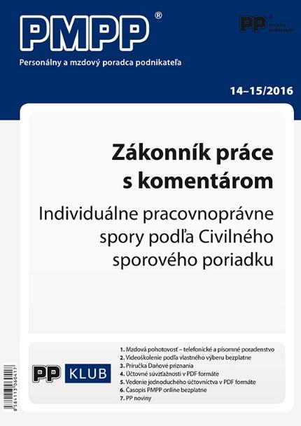 Kniha: PMPP 14-15/2016 Zákonník práce s komentáromautor neuvedený