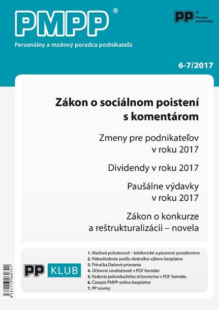 Kniha: PMPP 6-7/2017 Zákon o sociálnom poistení s komentáromautor neuvedený
